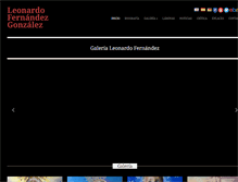 Tablet Screenshot of galerialeonardofernandez.com